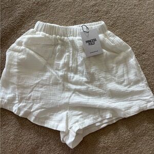 Princess Polly White Mateo Shorts